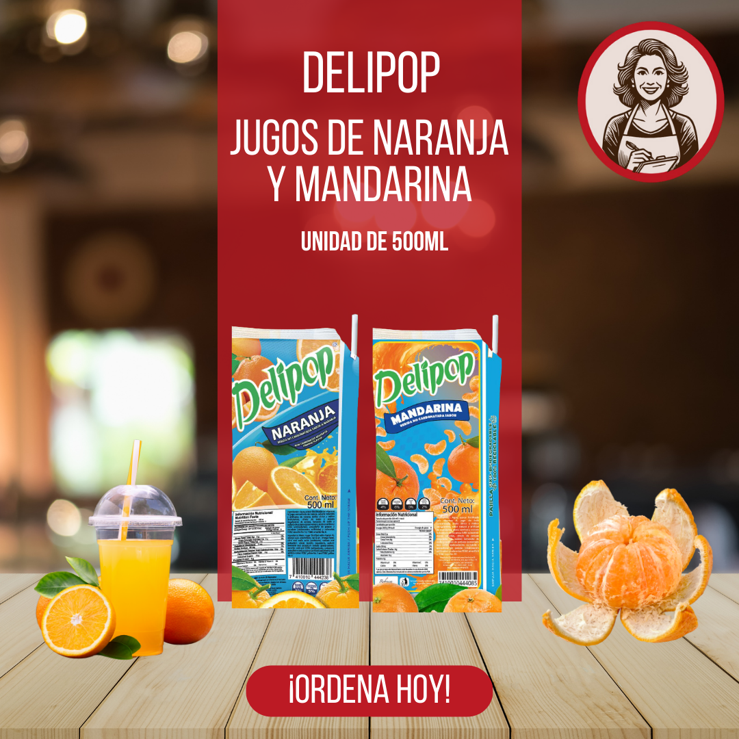 Jugos de Naranja y Mandarina Delipop