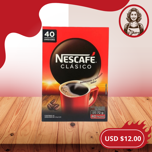 Café Instantáneo Nescafé (40 Sobres)